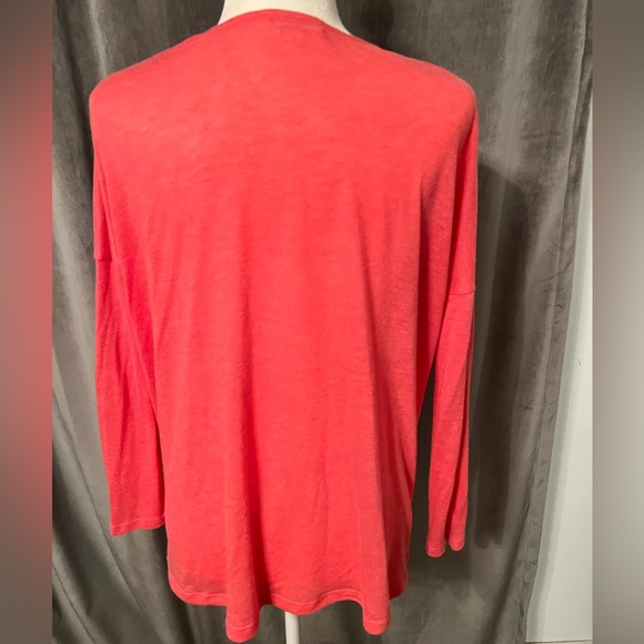 Jorge Pink Wrap Shirt Soft Size S Cover Up Perfect Layering for Summer and Fall - Picture 5 of 6